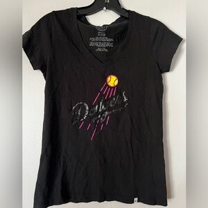 47 Dodgers Women's Black Graphic Tee